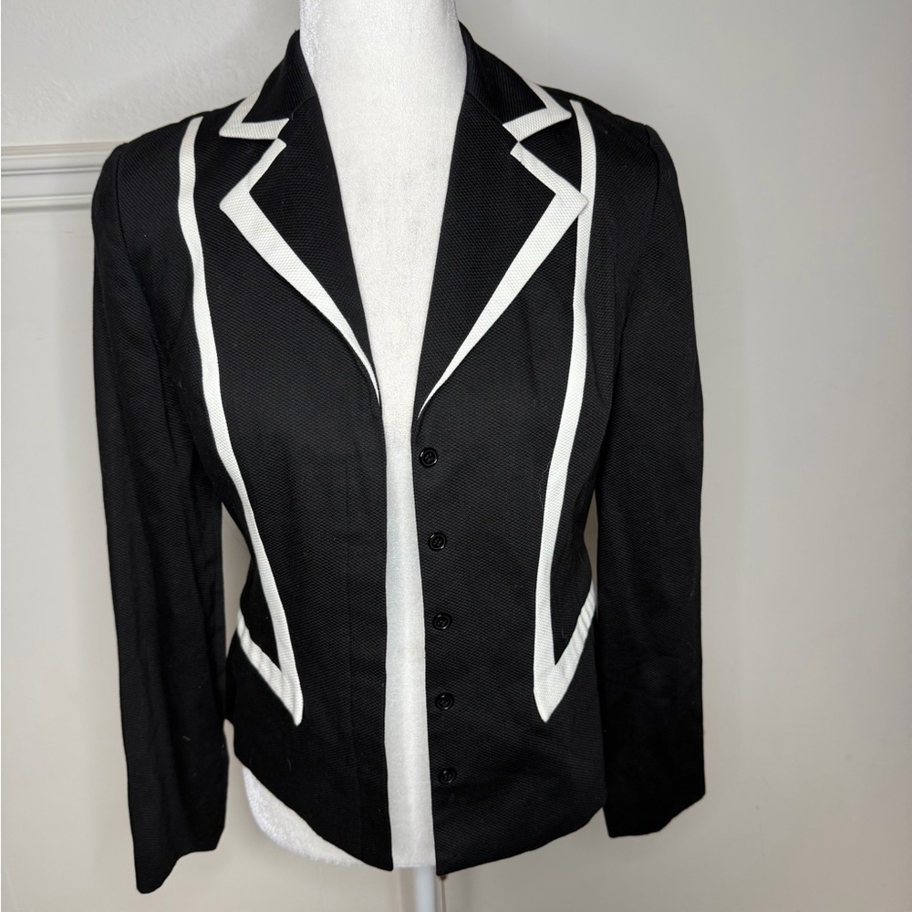 Shomi by Miller Shor Black Cotton Blazer size 4